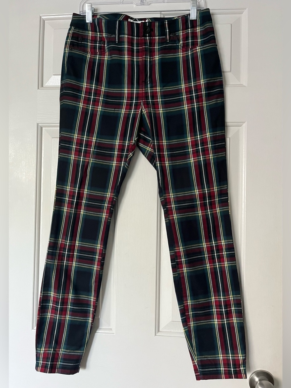 Vineyard Vines Red, Navy & Green Plaid Pants | Size 8